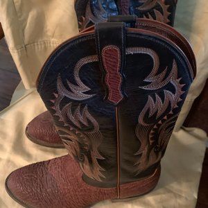 NOCONA WESTERN BOOTS - TANNED SHARK - 7D